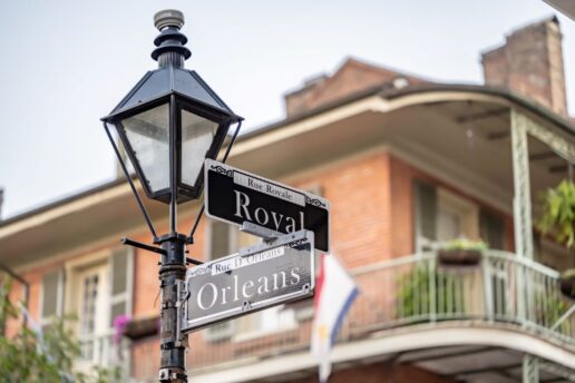 A picture of a New Orleans street sign.