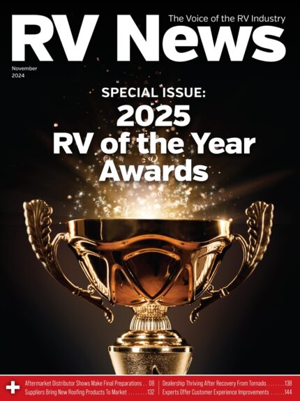 The November 2024 cover of the digital edition of RV News magazine