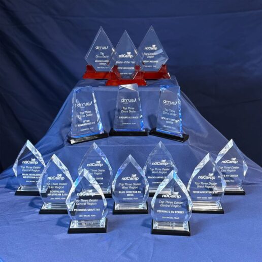 A picture of nuCamp's 2024 Top Dealer Awards.