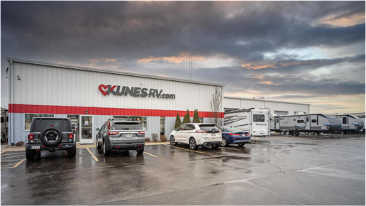 A picture of a Kunes RV dealership.