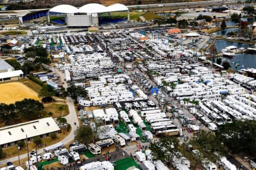 A picture of the 2025 Florida RV SuperShow.