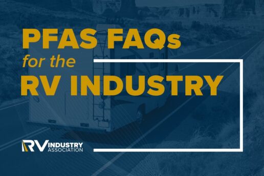 A picture of RVIA's PFAS FAQs for the RV Industry